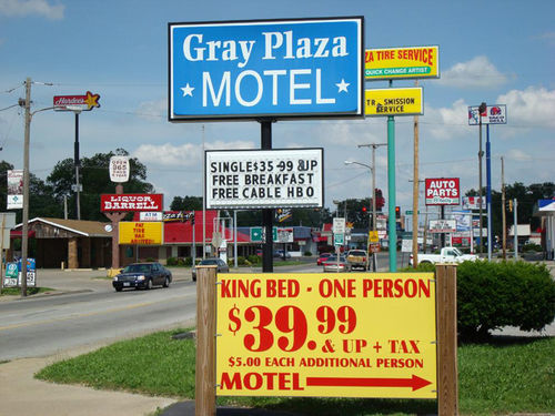 Gray Plaza Motel Benton Buitenkant foto
